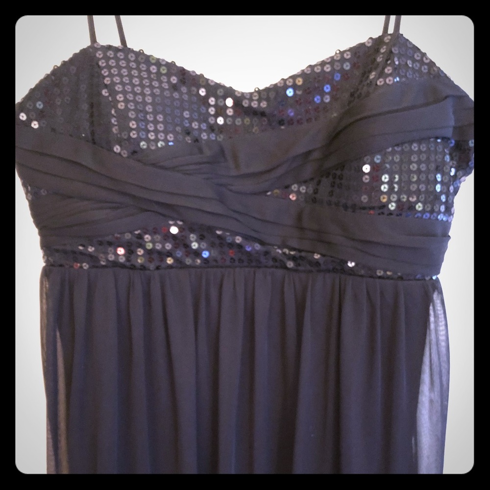 Black sequin dress